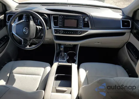 2019 Toyota Highlander Le из США, поврежденный, VIN 5TDBZRFH7KS942160